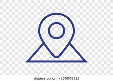 navigation route icon sign vector