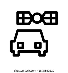 navigation satellite icon or logo isolated sign symbol vector illustration - high quality black style vector icons
