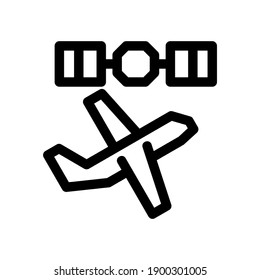navigation satellite icon or logo isolated sign symbol vector illustration - high quality black style vector icons
