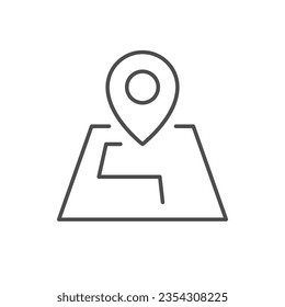 Navigation scheme line outline icon