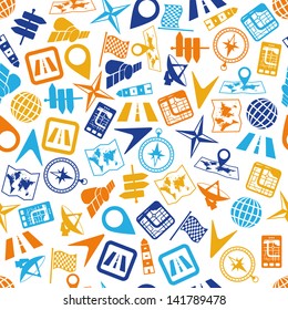 navigation seamless pattern