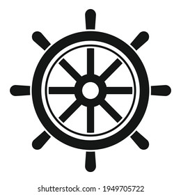 Navigation ship wheel icon. Simple illustration of Navigation ship wheel vector icon for web design isolated on white background