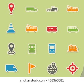 Navigation simply symbol for web icons and user interface