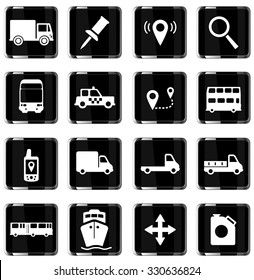 Navigation simply vector icon set