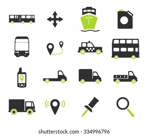 Navigation simply vector icon set