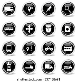 Navigation simply vector icon set