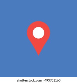 Navigation in space. A point on the map. Get directions. Route planning. Build route. The direction of itinerary. Starting point . Endpoint. Distance traveled. Orientation on gps. Vector illustration.