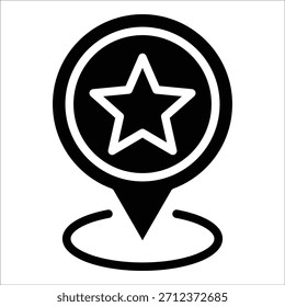Navigation Star Icon Element For Design
