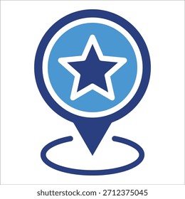 Navigation Star Icon Element For Design