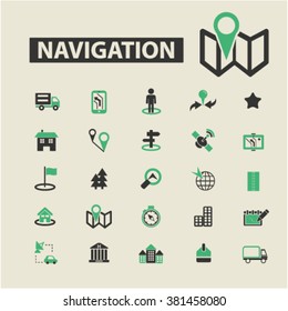 navigation system icons