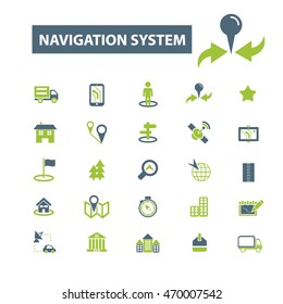 iconos del sistema de navegación