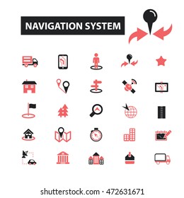 navigation system icons