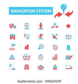 navigation system icons
