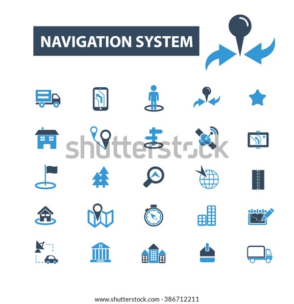 navigation system\
icons\
