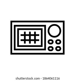 navigation system line icon vector. navigation system sign. isolated contour symbol black illustration