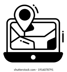 Navigation Technology icon related Map location and navigation black icon. Traffic and travel vector icon.