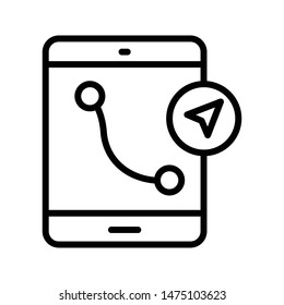 navigation thin line vector icon