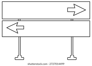 Navigation traffic sign continuous one line drawing simple outline transport vector illustration.Street traffic sign continuous one line drawing minimalist signage outline isolated on white background