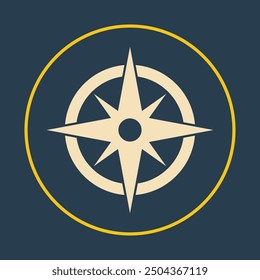 Navigation trendy icon proficient abstract vector illustration colorful artwork design.eps