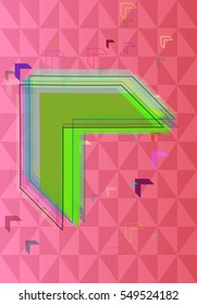 navigation vector background between emblematic idea, different visualization around concept