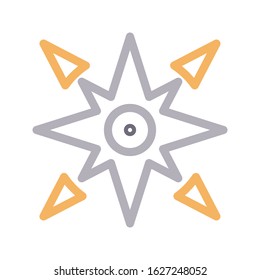 navigation vector color line icon 