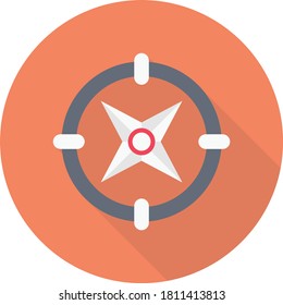 navigation vector flat color icon 