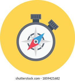 navigation vector flat colour icon