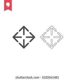 Navigation vector icon