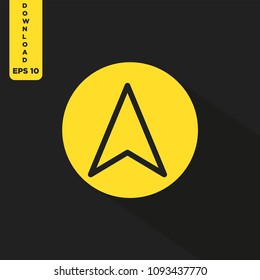Navigation vector icon