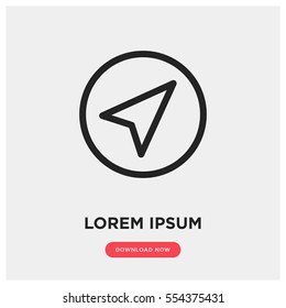 Navigation vector icon