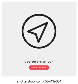 Navigation vector icon
