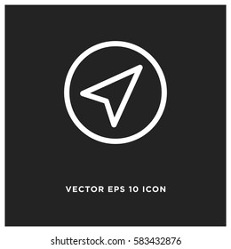 Navigation vector icon