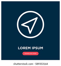 Navigation vector icon