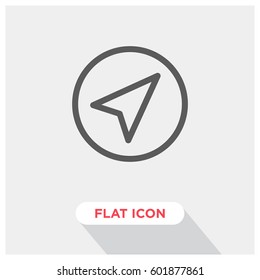 Navigation vector icon