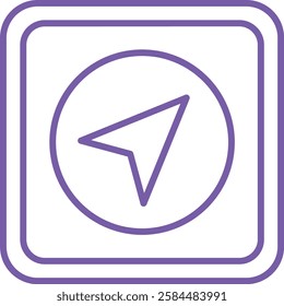 Navigation vector icon. Can be used for printing, mobile and web applications.