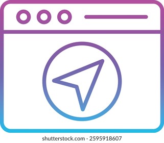 Navigation vector icon. Can be used for printing, mobile and web applications.