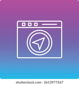 Navigation vector icon. Can be used for printing, mobile and web applications.