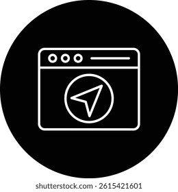Navigation vector icon. Can be used for printing, mobile and web applications.
