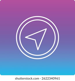 Icono de Vector de navegación. Se puede utilizar para aplicaciones de impresión, móviles y de Web.