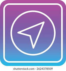 Navigation vector icon. Can be used for printing, mobile and web applications.