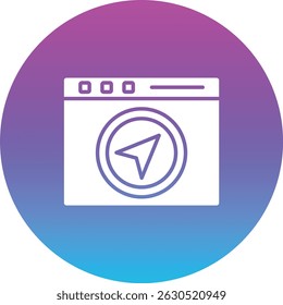 Navigation vector icon. Can be used for printing, mobile and web applications.