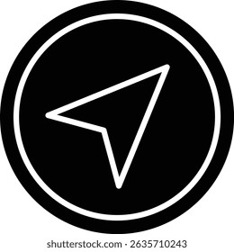 Icono de Vector de navegación. Se puede utilizar para aplicaciones de impresión, móviles y de Web.