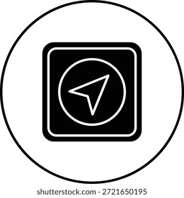 Navigation vector icon. Can be used for printing, mobile and web applications.