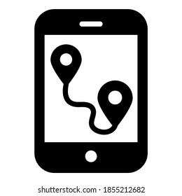  navigation vector icon glyph style for Web and Mobile.