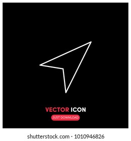 Navigation Vector Icon Illustration