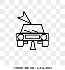 Navigation vector icon isolated on transparent background, Navigation logo concept