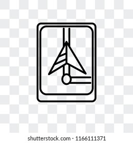 Navigation vector icon isolated on transparent background, Navigation logo concept