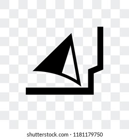 Navigation vector icon isolated on transparent background, Navigation logo concept