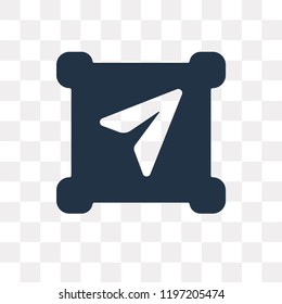 Navigation vector icon isolated on transparent background, Navigation transparency concept can be used web and mobile