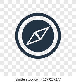Navigation vector icon isolated on transparent background, Navigation transparency logo concept